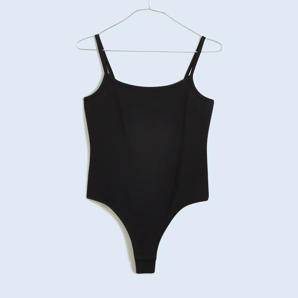 012- NWT madewell no414 Tank Thong Bodysuit in black size S
